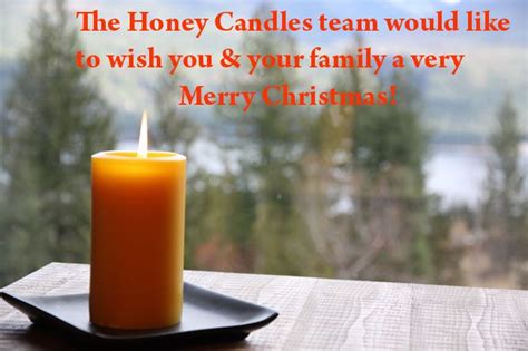 merry christmas from the honey candles team honey candle candles beeswax candles