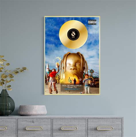 Travis Scott Astroworld Album Cover Goldplatinum Etsy
