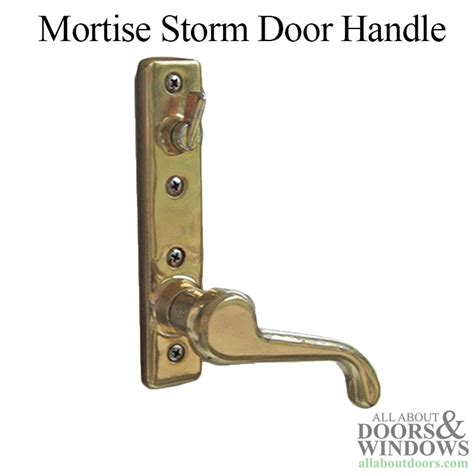 Discontinued Mortise Storm Door Handle Hardware With 1 12 Inch Backset
