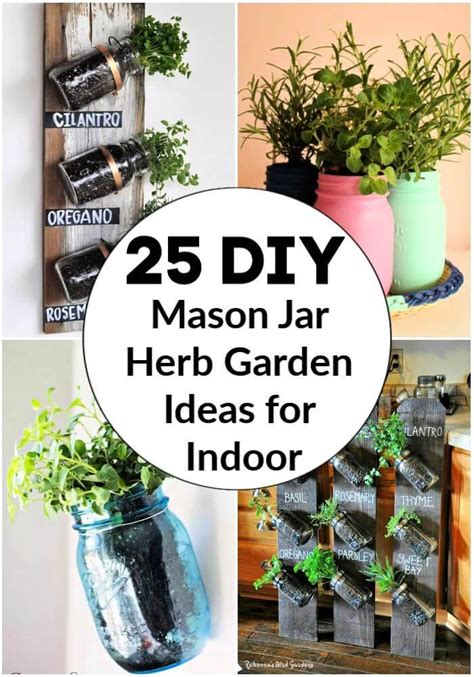 25 Diy Mason Jar Herb Garden Ideas For Indoor Its Overflowing