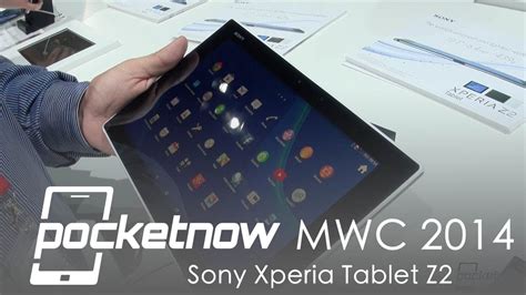 Sony Xperia Tablet Z2 Hands On Mwc 2014 Pocketnow Youtube