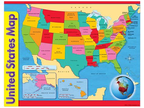 United States Map Poster At Lakeshore Learning