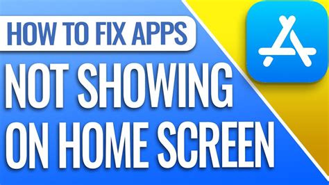 How To Fix Downloaded Ios Apps Not Showing On Home Screen Youtube
