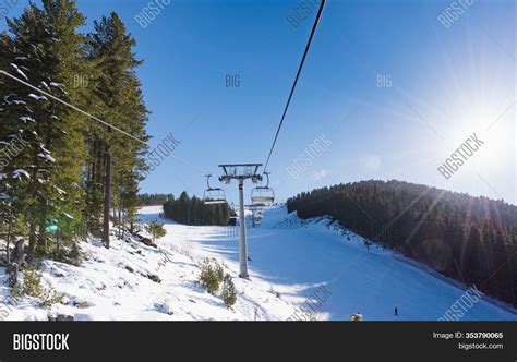 Snowy Ski Slopes Chair Image And Photo Free Trial Bigstock