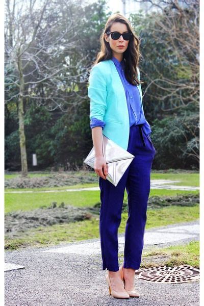 Three Shades Of Blue In This Monochromatic Outfit Its Kept Simple And