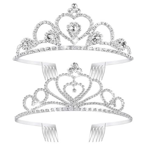 Lurrose Rhinestone Tiara Crown Crystal Tiara Wedding
