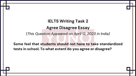12 April 2023 Ielts Agree Disagree Essay On Tests