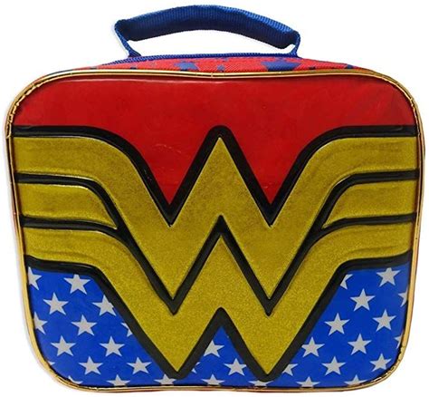 Wonder Woman Insulated Rectangular Lunch Box With Detachable Cape