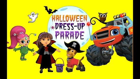 Halloween Dress Up Parade Dora And Paw Patrol Youtube