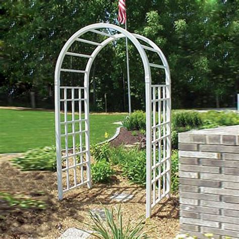 Dura Trel 25 Ft W X 75 Ft H White Garden Arbor At