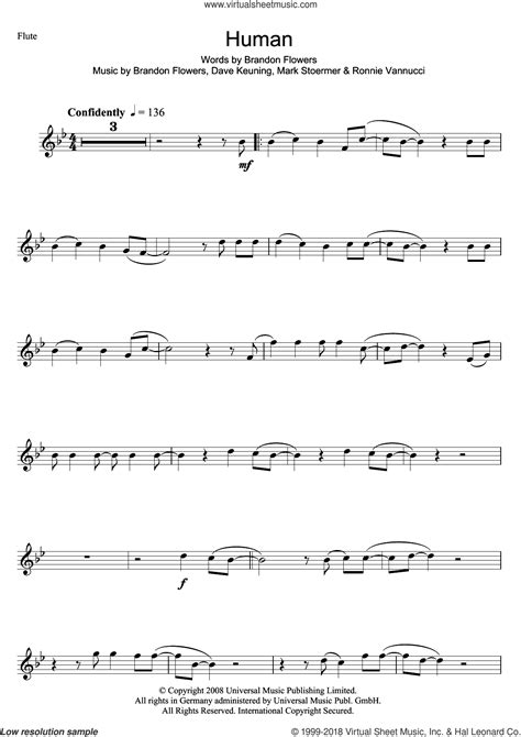 Human Sheet Music For Flute Solo Pdf Interactive