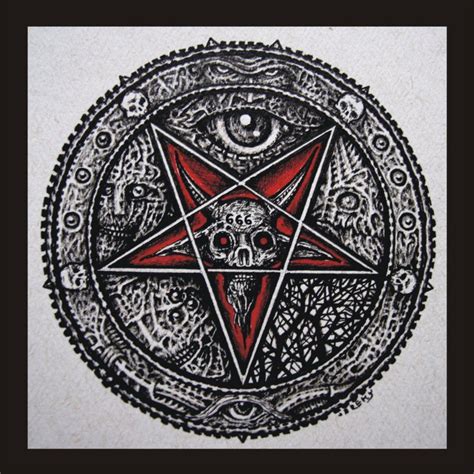 Pentacle Art Satanic Art Satanic Tattoos Gothic Fantasy Art Dark