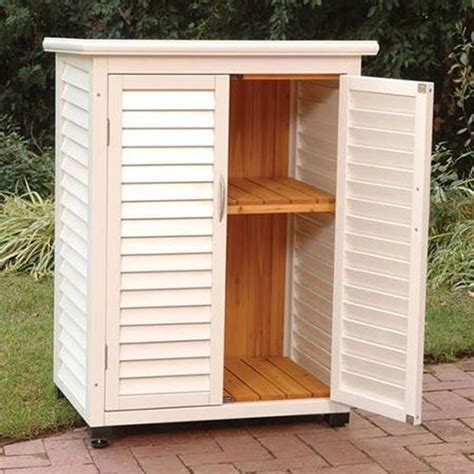 Storage Cabinet Wood Outdoor Weatherproof Country Club Free Shipping