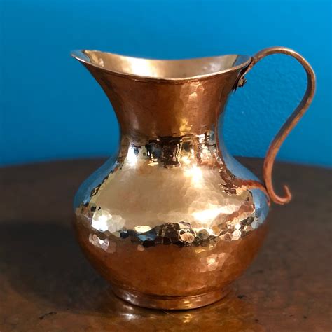 Pure Hammered Copper Pitcher 1 Liter 100 Pure Copper