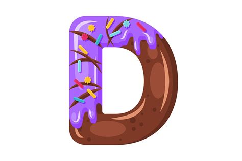 There are three national parks and two forest reserves in dominica, out of which the most famous is morne trois pitons national park, which was declared a unesco world heritage site way back in 1997. Donut cartoon D letter illustration | Unique Illustrator ...