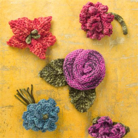 25 Knitted Flower Patterns Youll Love Love Life Yarn