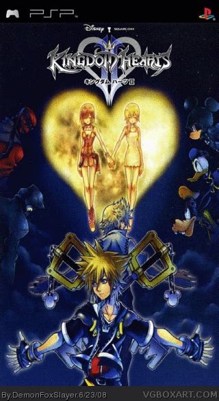 Kingdom Hearts Ii Psp Box Art Cover By Demonfoxslayer