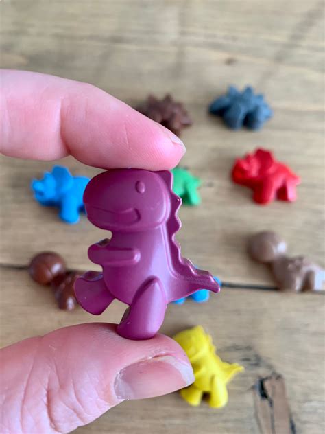 dinosaur crayons dino crayons shape crayons dinosaur etsy