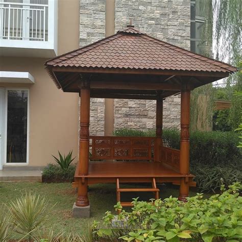 Gazebo Taman Minimalis Jati Furniture Jepara Dan Mebel Jepara Asli