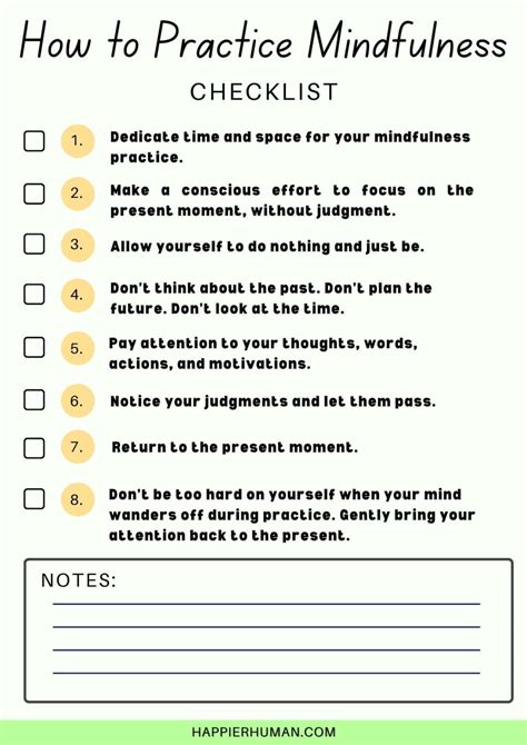Printable Mindfulness Worksheets For Adults In Happier Human