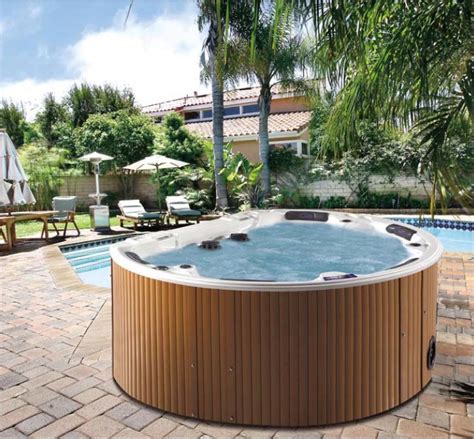 euope garden round outdoor spa jacuzzi whirlpool massage bathtub juno china round outdoor