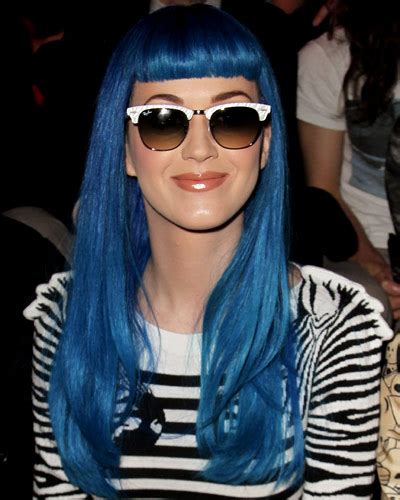 Katy Perry A Rainbow Of Star Hair Colors Blue Hair