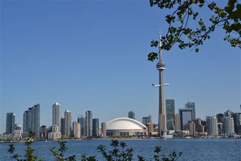 Skyline Toronto From Toronto Islands Toronto Island Cn Tower Ontario