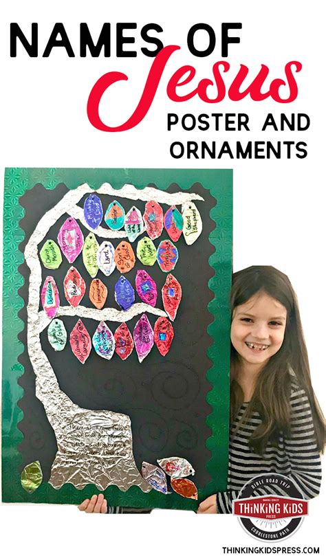 Names Of Jesus Poster And Ornaments Craft Thinking Kids