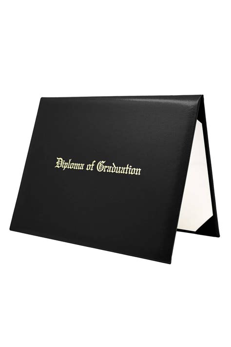 Black Imprinted Diploma Cover Graduation Superstore