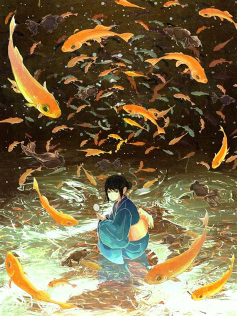 Goldfish Animation Art Anime Art Fantasy Art