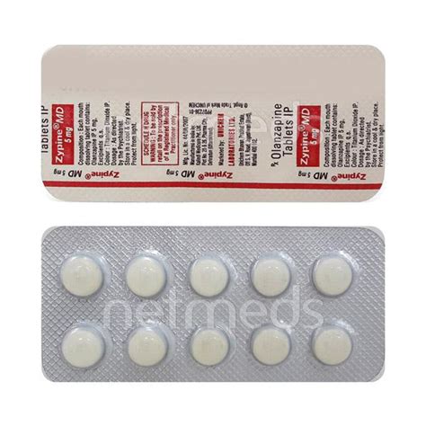 Zypine Md 5mg Tablet 10s Buy Medicines Online At Best Price From