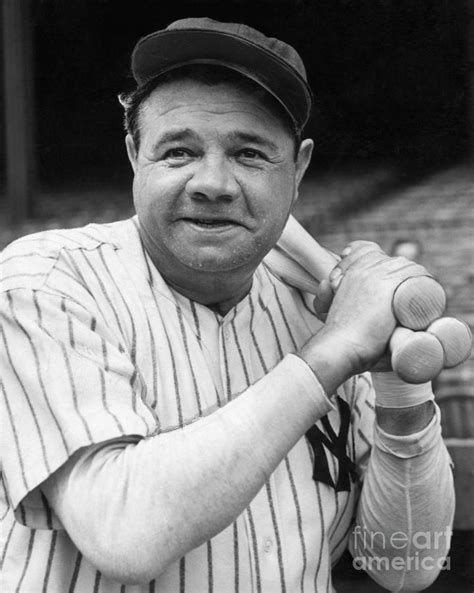 New York Yankee Babe Ruth By Bettmann
