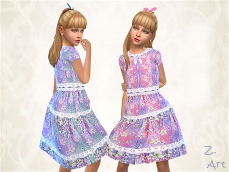 Spring Blossom Dress By Zuckerschnute20 Sims 4 Female Clothes