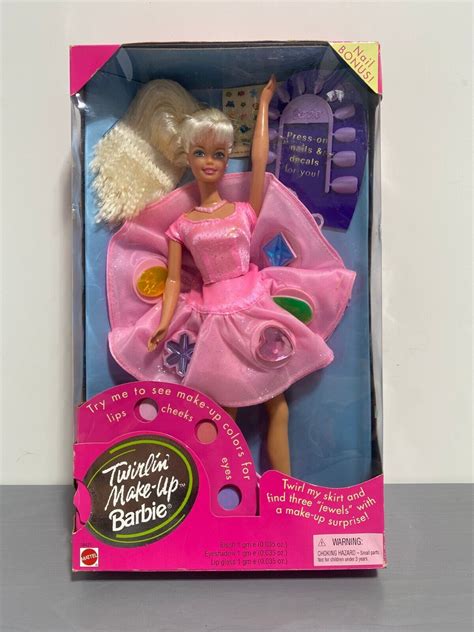 1997 Mattel Barbie Twirlin Make Up Doll 18421 For Sale Online Ebay