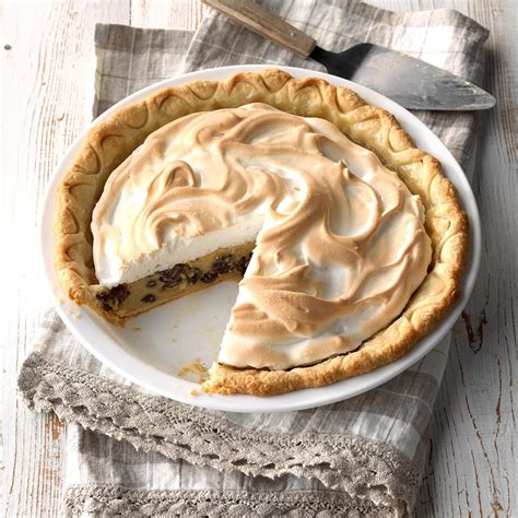 Grandmas Sour Cream Raisin Pie Recipe Taste Of Home