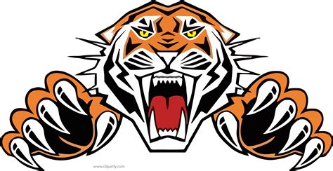 Tiiger Clipart Roaring Tiger Roaring Tiger Clipart X Png Download