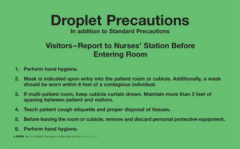 Cdc Droplet Precautions Sign Sign Isolation Precaution
