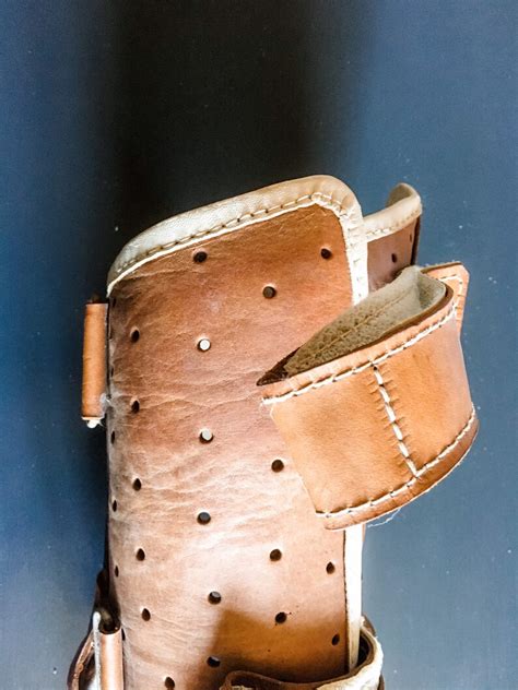 1960s Vintage French Orthopaedic Leather Leg Brace For A Etsy