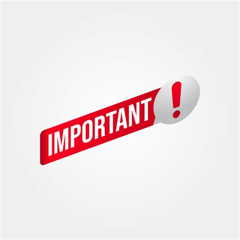 Important Notice Attention Banner Sign Vector Sticker 6123163 Vector