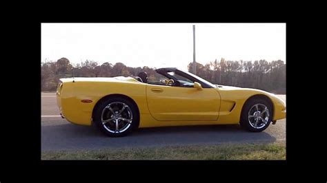 2001 Corvette C5 Yellow Convertible With Grand Sport Rims Youtube