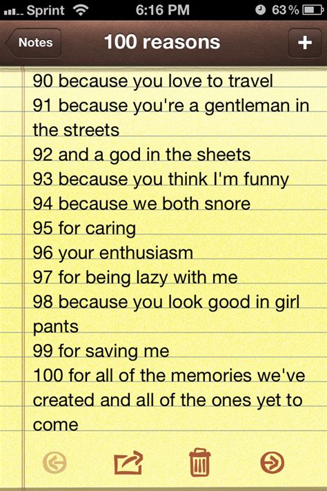 Reasons I Love You Quotes Quotesgram