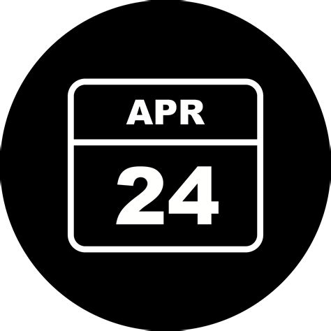 4/24 — mercury conjunct uranus in taurus. April 24th Date on a Single Day Calendar - Download Free ...