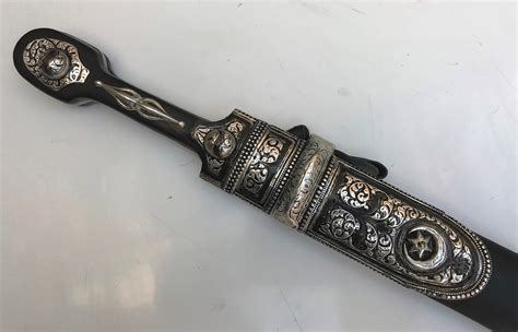 Caucasian Georgian Dagger Kinjal Plata Kindjal Short Sword Etsy