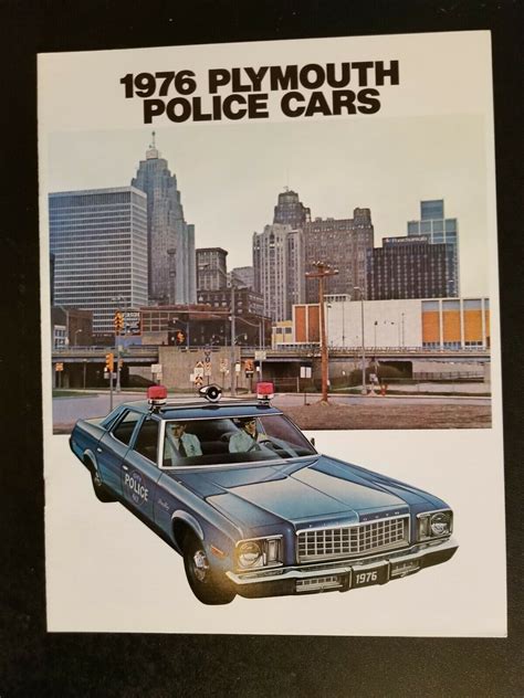 1976 Plymouth Police Brochure Bluesmobiles