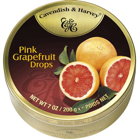Cavendish & harvey orange candy 5.3oz tin 12/cs. Cavendish & Harvey Pink Grapefruit Drops 200g | Online ...