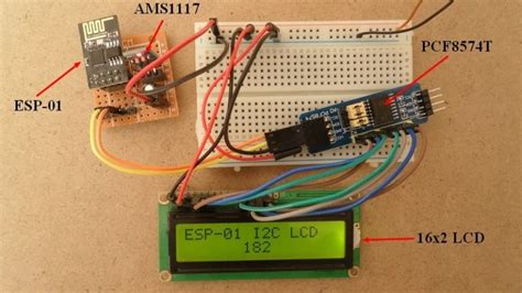 Interfacing Esp8266 Esp 01 Module With I2c Lcd Simple Projects
