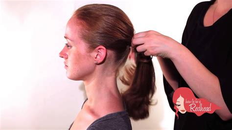 Tutorial For Perfect Ponytail And Chignon How To Hairstyle Redhead