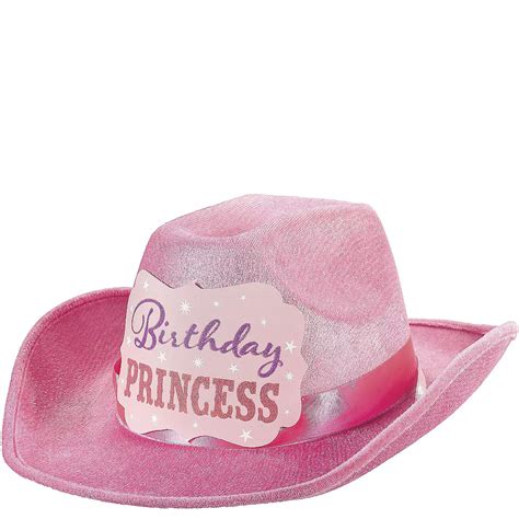 Pink Birthday Princess Cowboy Hat 11in X 13 12in Party City