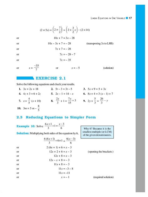 Ncert Book Class 8 Maths Chapter 2 Linear Equations In One Variable Pdf New 2023 24 Oneedu24