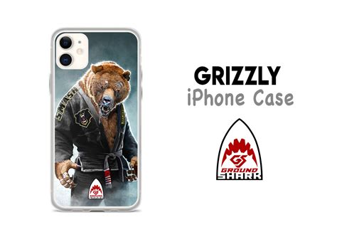 Clear case, iphone 11 pro max / xs max. Grizzly iPhone Case | Ground Shark Prints